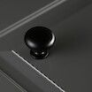 Мебельная ручка-кнопкка GTV BERGAMO черный (GS-BERGA-1-20M)