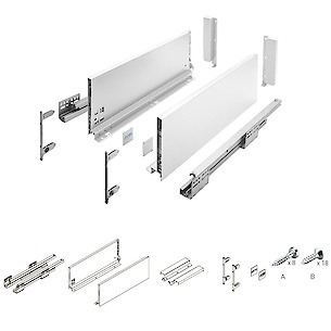 Шухляда GTV AXIS PRO H=168мм L=400мм, біла
