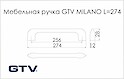 Мебельная ручка GTV MILANO алюминий (UZ-MILAN-256-05)