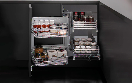 Кошики висувні, магічні кути