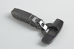 Петля Hettich Sensys 8646i для фасадов 10-16 мм накладная с доводчиком, угол открывания 110 градусов черный (9091761)