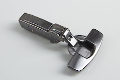 Завіса Hettich Sensys 8646i для фасадів 10-16 мм полунакладна з дотягувачем, кут відкривання 110 градусів чорний (9091762)