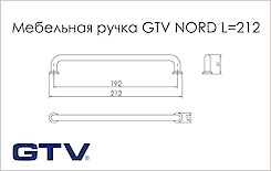 Мебельная ручка GTV NORD золото глянец (UZ-NORD-192-03)
