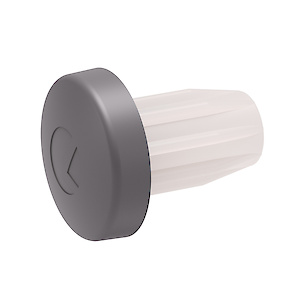 Врезной демпфер Bi-materiale Italiana Ferramenta d=5 серый, 100шт