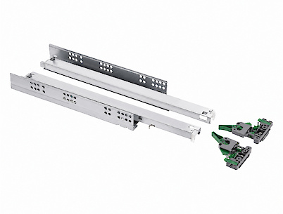Напрямна прихованого монтажу GTV MODERN SLIDE PRO L=550 повного висування з дотягувачем, ДСП 18мм (PB-3D0SHX18-550-PRO)