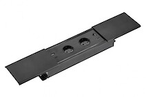 Встраиваемая розетка GTV Prestino горизонтальная 2 вилки, USB А+С,  HDMI, RJ45, черная (встраиваемый удлинитель)