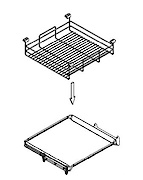 Корзина решетчатая проволочная H=150 для рамки Vibo Elite и Dream в гардеробную комнату