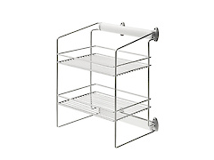 Выдвижная полка боковая двойная Vibo Dream (ACL2ALGS) алюминий