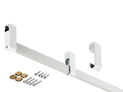 Гардеробна овальна жердина Vibo з 2 кріпленнями L=410 (AAF45VG)