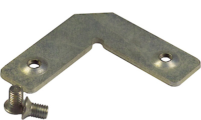 Уголок для сборки рамок из профилей шириной 19 мм (в комплекте с двумя винтами)