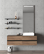 Полиця для ванної кімнати із компакт-плити Egger U999 ST76, 600х130мм