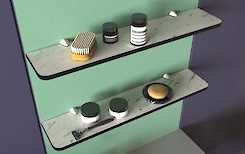 Полиця для ванної кімнати із компакт-плити Egger  F204 ST10, 800х130мм