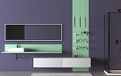 Полиця для ванної кімнати із компакт-плити Egger U7081 ST76, 800х130мм