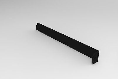 Додатковий елемент кріплення гардеробної системи до стіни лівий, чорний