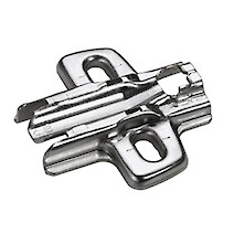 Крестообразная монтажная планка Hettich 8099 LR 28мм h=3 для штольных петель под прикручивание, расстояние 3,0 мм(9071572)
