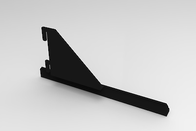 Комплект кронштейнів для кріплення полиці глибиною 310мм, чорний