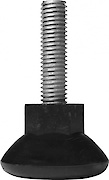 Ніжка меблева регульована М10 D30мм, чорна