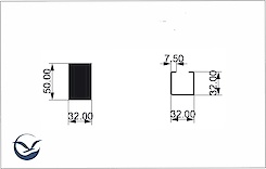 Декоративна заглушка до труби, чорний