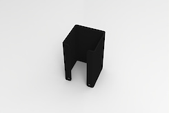 Декоративна заглушка до труби, чорний