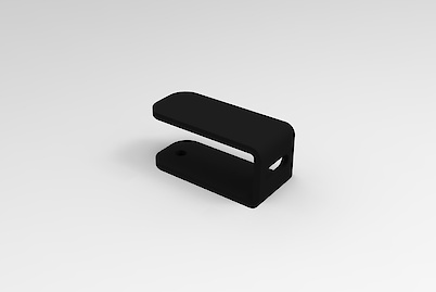 Універсальне кріплення до підлоги та стіни, чорне