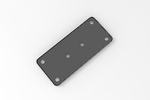 Соединительная пластина для сегментированных фасадов, графит