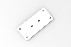 З'єднувальна пластина для сегментованих фасадів, біла