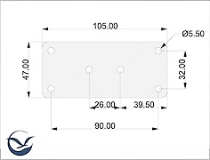 Соединительная пластина для сегментированных фасадов, черная