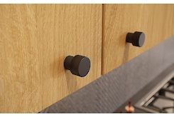 Меблева ручка-кнопка GTV STRUCTURE чорний (GA-STUCTURE-1-20M)