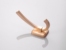 Мебельный крючок GTV CAPITAL двойной, золото матовое