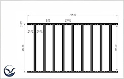 Брючница для модуля 900 мм, чорна