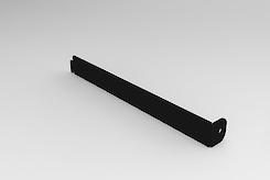 Додатковий елемент кріплення гардеробної системи до стіни правий, чорний