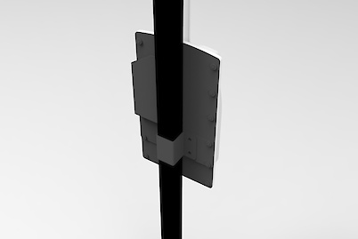 Комплект для кріплення пантографа до опори гардеробної системи, чорний