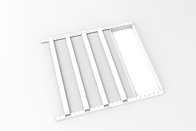 Брючниця для модуля 600 мм з лотком для аксесуарів, біла