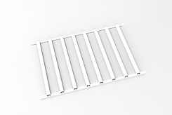 Брючниця для модуля 800 мм зі знімними тримачами, біла