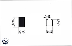 Декоративна заглушка до труби, біла