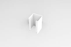 Декоративна заглушка до труби, біла