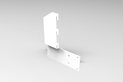 Комплект для кріплення пантографа GTV до вертикальної опори гардеробної системи, білий