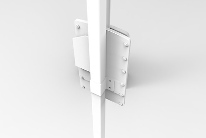 Комплект для кріплення пантографа до опори гардеробної системи, білий