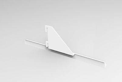 Комплект кронштейнів для полиці глибиною 410мм, білий