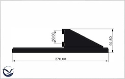 Комплект кронштейнів для кріплення полиці глибиною 510мм, білий