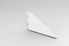 Комплект кронштейнів для кріплення тумби з шухлядами та полицями глибиною 410мм, білий