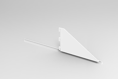 Комплект кронштейнів для кріплення тумби з шухлядами та полицями глибиною 510мм, білий