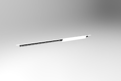 Меблева ручка-профіль торцева для комода в гардеробну систему в модуль 900мм, білий