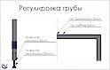 Вертикальная опора гардеробной системы высотой 2300мм "стена-пол", белая