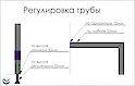 Вертикальна опора гардеробної системи висотою 2600мм "стіна-підлога", біла