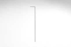 Вертикальна опора гардеробної системи висотою 2600мм 