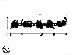Настінна вішалка декоративна ВМ-4 