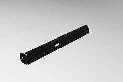 Дополнительный регулируемый крепежный элемент гардеробной системы к стене левый, черный