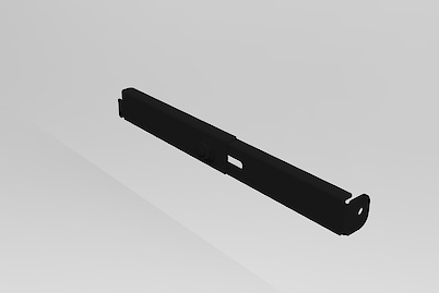 Додатковий регульований елемент кріплення гардеробної системи до стіни правий, чорний