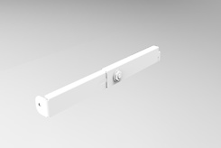 Додатковий регульований елемент кріплення гардеробної системи до стіни лівий, білий